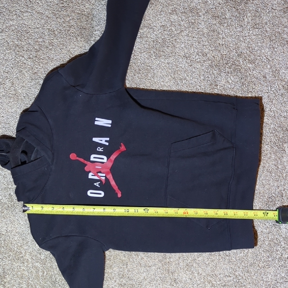 Jordan Black Hoodie with Red and White Logo - Picture 6 of 8